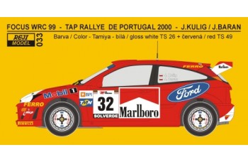 Decal – Ford Focus WRC Rally Portugal 2000 – J.Kulig